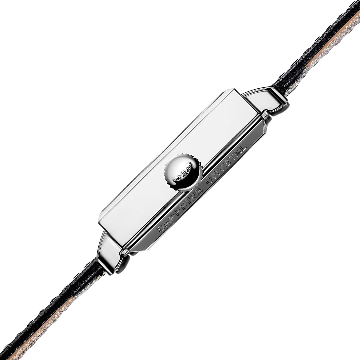Montre Automatique Carrée pour Homme Femme Montre Mecanique Classique Bauhaus 34mm-FM301 Noir