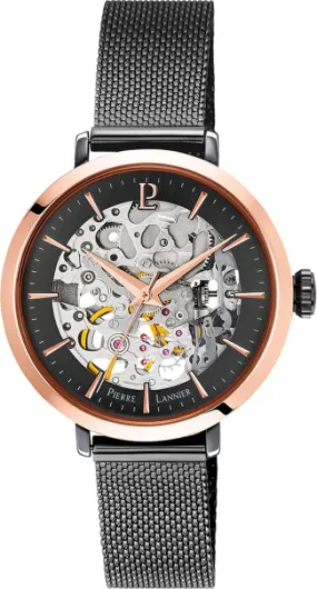 Montre Automatique Automatic - Automatic Mouvement de Montre - Epaisseur du boîtier: 12.15 mm - Largeur du boîtier: 35 mm - Acier Inoxydable - 3 ATM Noir
