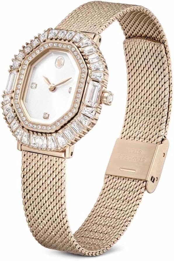 Swarovski Matrix Collection Octagon Watches Champagner-gold-finish Goldton