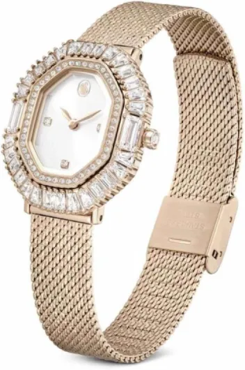 Swarovski Matrix Collection Octagon Watches Champagner-gold-finish Goldton