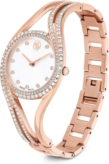 Swarovski Hyperbola Collection Watch, Swiss Made Hyperbola montre bracelet jonc Roségold-finish Roségoldton