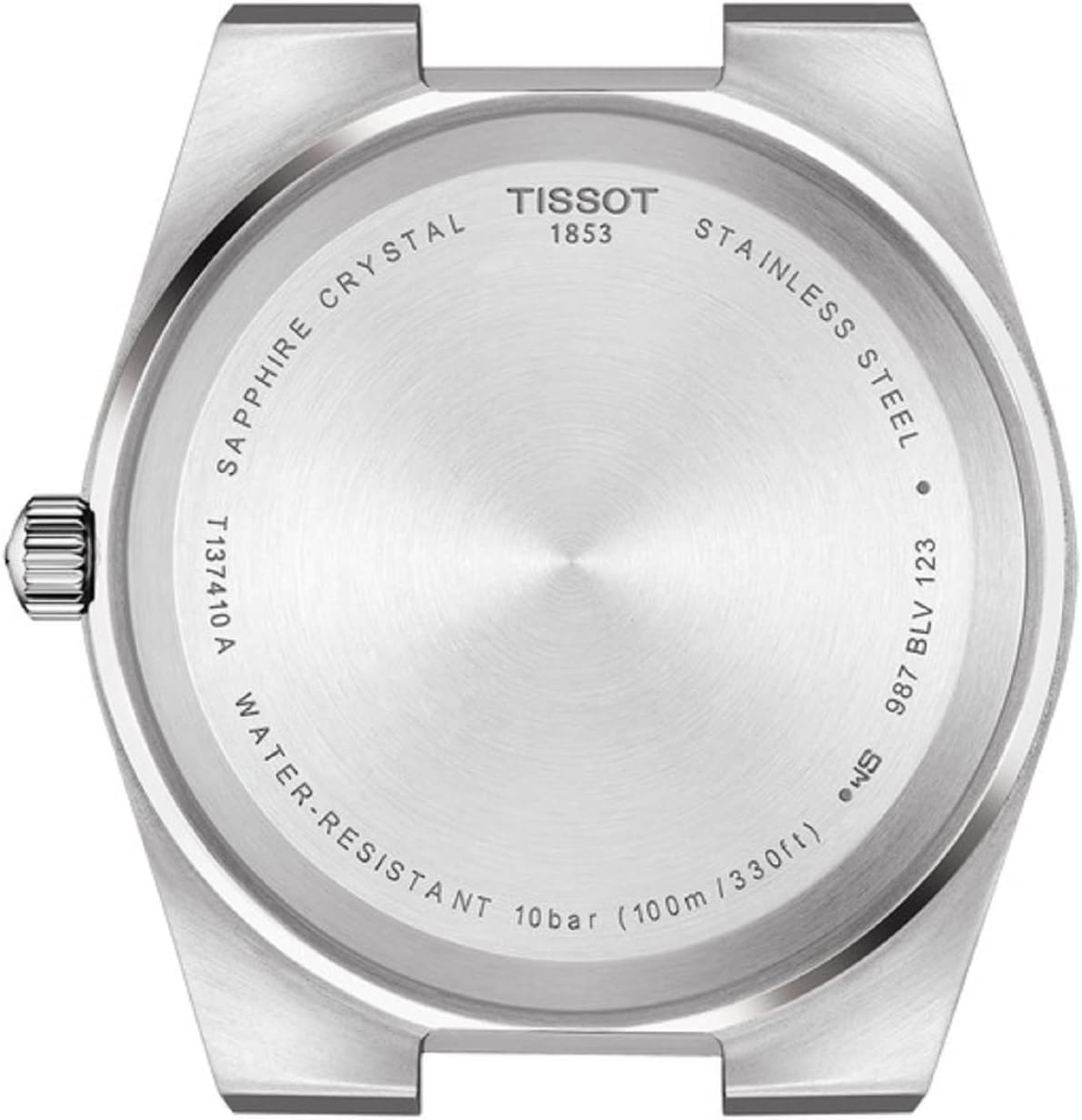 Tissot PRX T1374101103100 Boîtier en Acier Inoxydable 316L Gris Mouvement à Quartz, Gris, Mouvement à Quartz