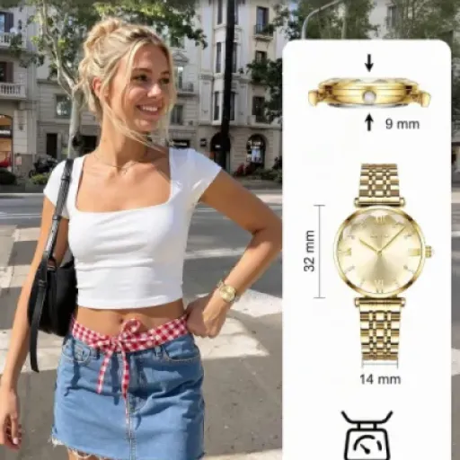 Test CIVO Montre Femme Acier Inoxydable Or : la montre pas chère qui fait le job au quotidien